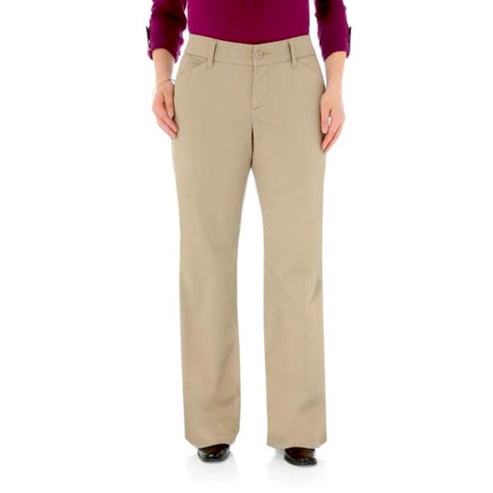 Lee Riders Khaki Casual Curvy Trouser Pants 8P